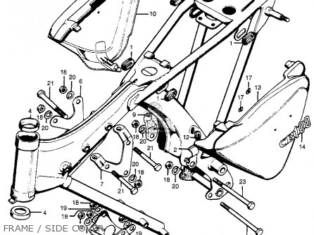 Honda CL100 SCRAMBLER 1971 K1 USA parts lists and schematics