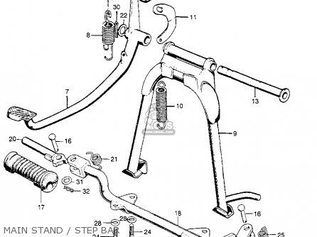 Honda CL100 SCRAMBLER 1971 K1 USA parts lists and schematics