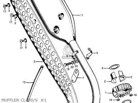 Honda CL100 SCRAMBLER 1971 K1 USA parts lists and schematics