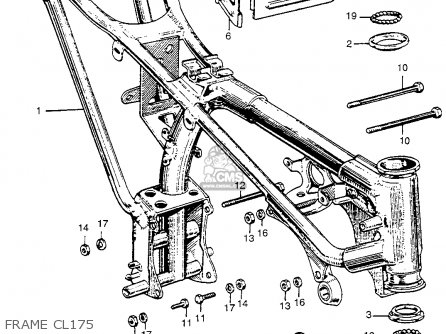 Honda CL175 SCRAMBLER 1968 K0 USA parts lists and schematics