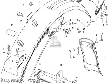 Honda CL175 SCRAMBLER 1971 K5 USA parts lists and schematics