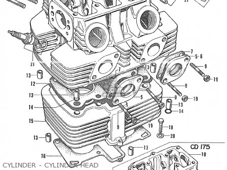 Honda CL175 SCRAMBLER K3 GENERAL EXPORT parts lists and schematics