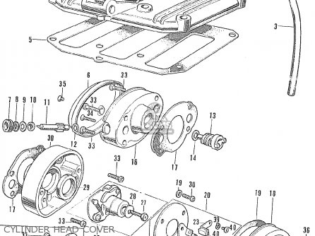 Honda CL175 SCRAMBLER K3 GENERAL EXPORT parts lists and schematics