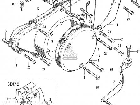 Honda CL175 SCRAMBLER K3 GENERAL EXPORT parts lists and schematics