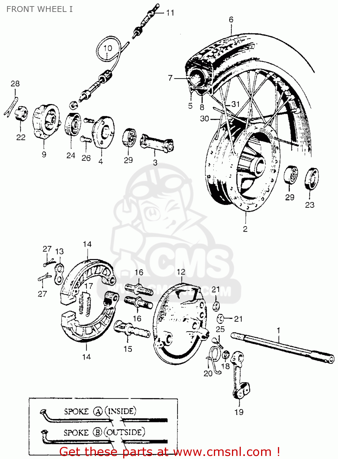 Honda CL77 SCRAMBLER 1965 USA / 305 parts lists and schematics