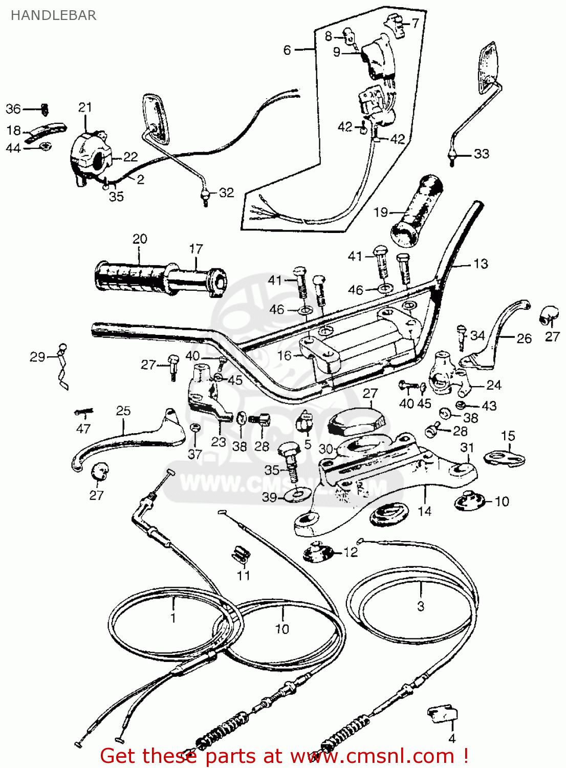 Honda CL77 SCRAMBLER 1965 USA / 305 parts lists and schematics