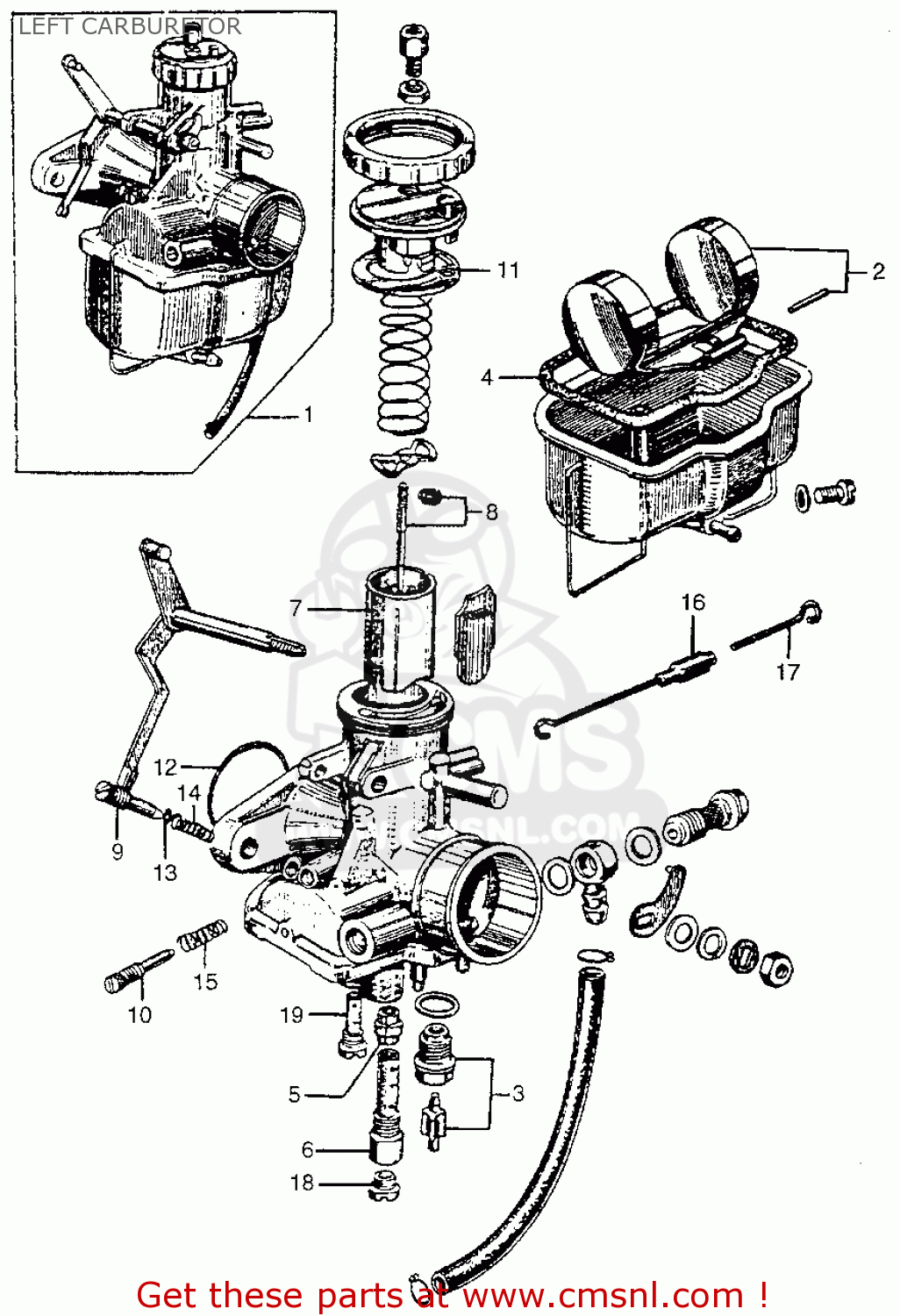 Honda CL77 SCRAMBLER 1965 USA / 305 parts lists and schematics