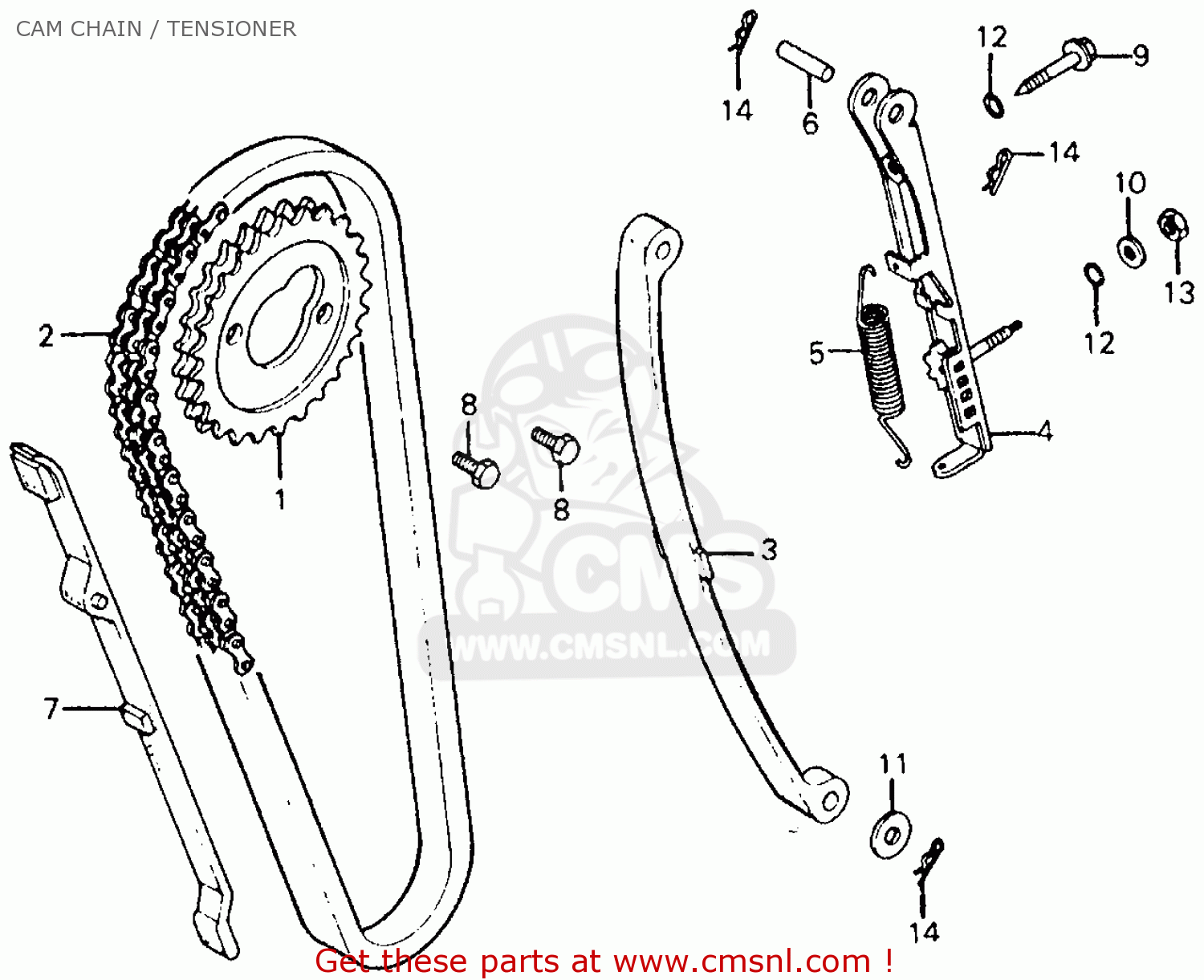 Honda CM185T TWINSTAR 1978 USA parts lists and schematics