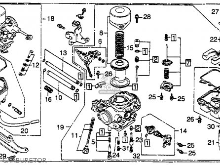 Honda CM400E 1981 (B) USA parts lists and schematics