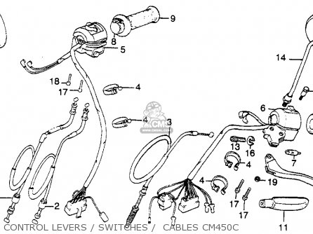 Honda CM450C 1982 (C) CUSTOM USA parts lists and schematics