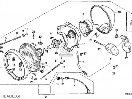 Honda CMX450C REBEL 1988 (J) AUSTRIA / KPH parts lists and schematics