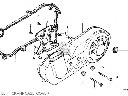 Honda CN250 HELIX 1986 (G) CANADA / KPH Parts Lists And Schematics