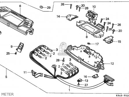 Honda CN250 HELIX 1986 (G) CANADA / KPH Parts Lists And Schematics