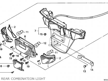 Honda CN250 HELIX 1986 (G) CANADA / KPH Parts Lists And Schematics