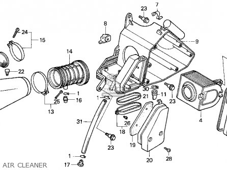 Honda CN250 HELIX 1986 (G) USA Parts Lists And Schematics