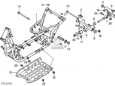 Honda CN250 HELIX 1986 (G) USA Parts Lists And Schematics