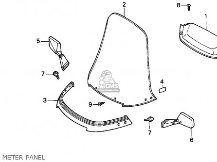 Honda CN250 HELIX 1993 (P) USA parts lists and schematics