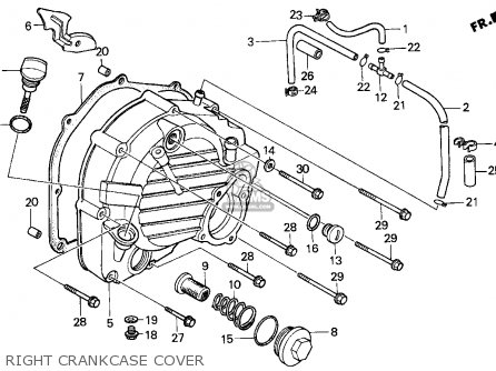 Honda CN250 HELIX 1994 (R) USA parts lists and schematics