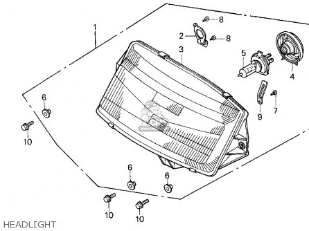 Honda CN250 HELIX 1995 (S) USA parts lists and schematics
