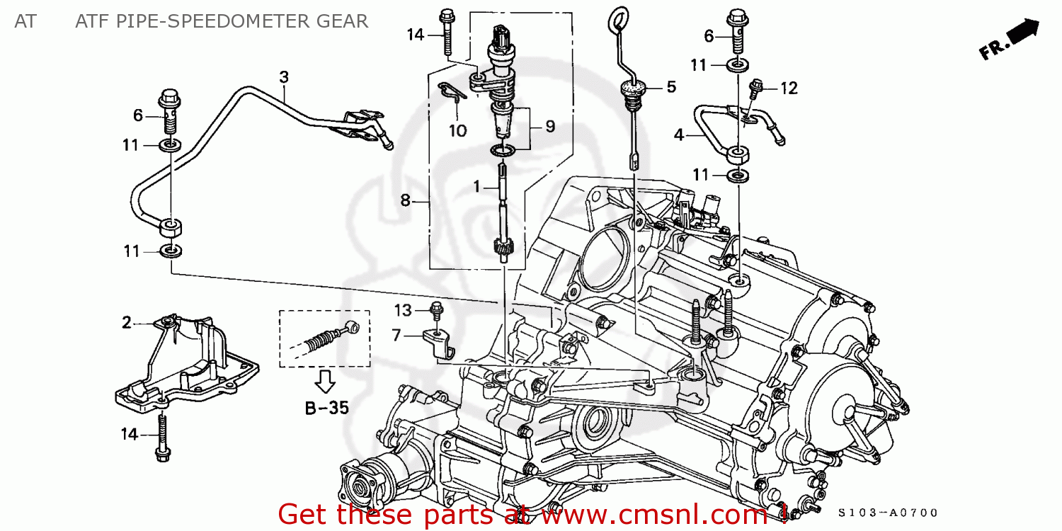 Honda CRV 1998 (W) 5DR EX (KA,KL) AT ATF PIPESPEEDOMETER GEAR buy