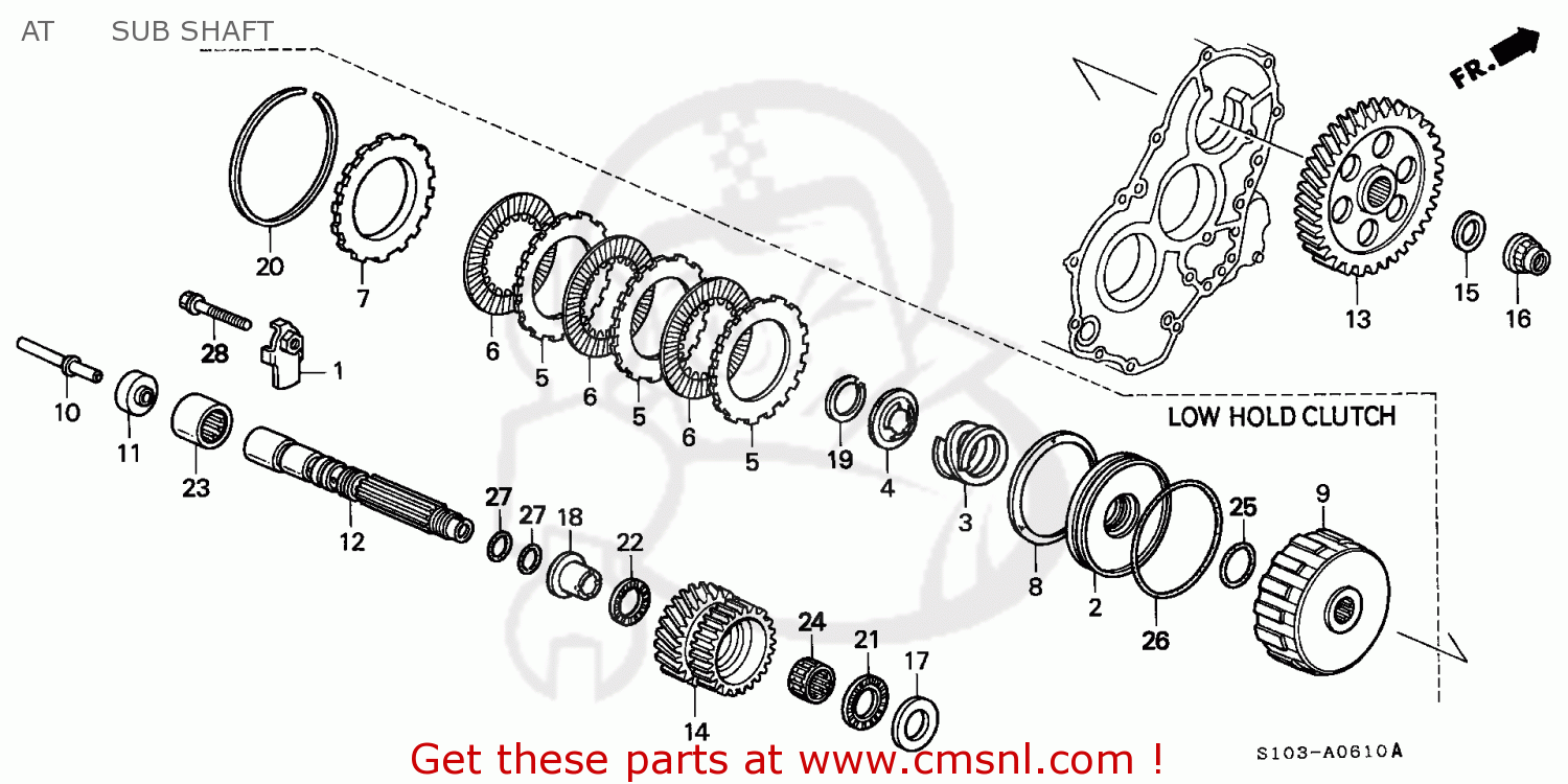 Honda CR-V 1999 (X) 5DR EX (KA,KL) AT SUB SHAFT - Buy AT SUB SHAFT ...