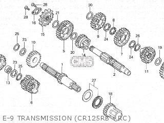 Honda CR125R 1982 (C) parts lists and schematics
