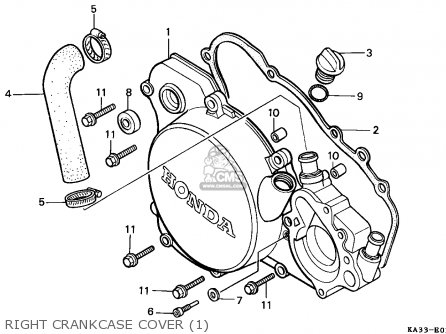 Honda CR125R 1985 (F) CANADA / CMF parts lists and schematics