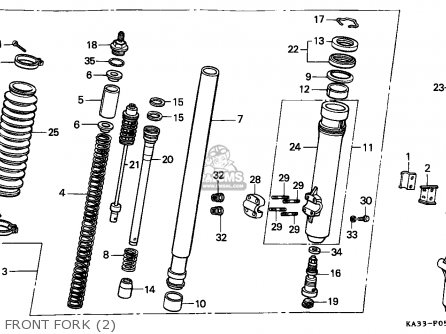 Honda CR125R 1986 (G) CANADA / CMF parts lists and schematics