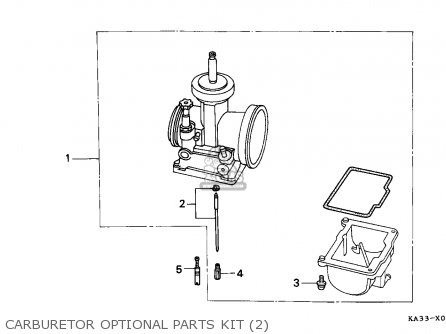 CARBURETOR OPTIONAL PARTS KIT (2) - CR125R 1988 (J) SWEDEN