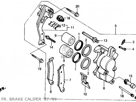 Honda CR125R 1989 (K) USA parts lists and schematics honda cr 85 wiring diagram 