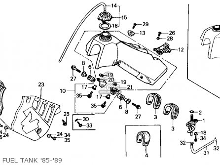 Honda CR125R 1989 (K) USA parts lists and schematics honda cr125r engine wiring diagram 