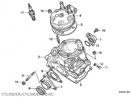 Honda CR125R 1991 (M) EUROPEAN DIRECT SALES / CMF parts lists and