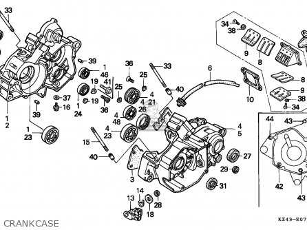 Honda CR125R 1993 (P) AUSTRALIA parts lists and schematics