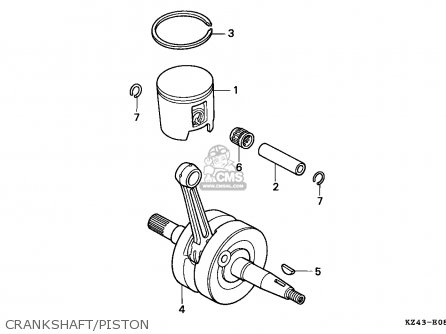 Honda CR125R 1996 (T) AUSTRALIA parts lists and schematics