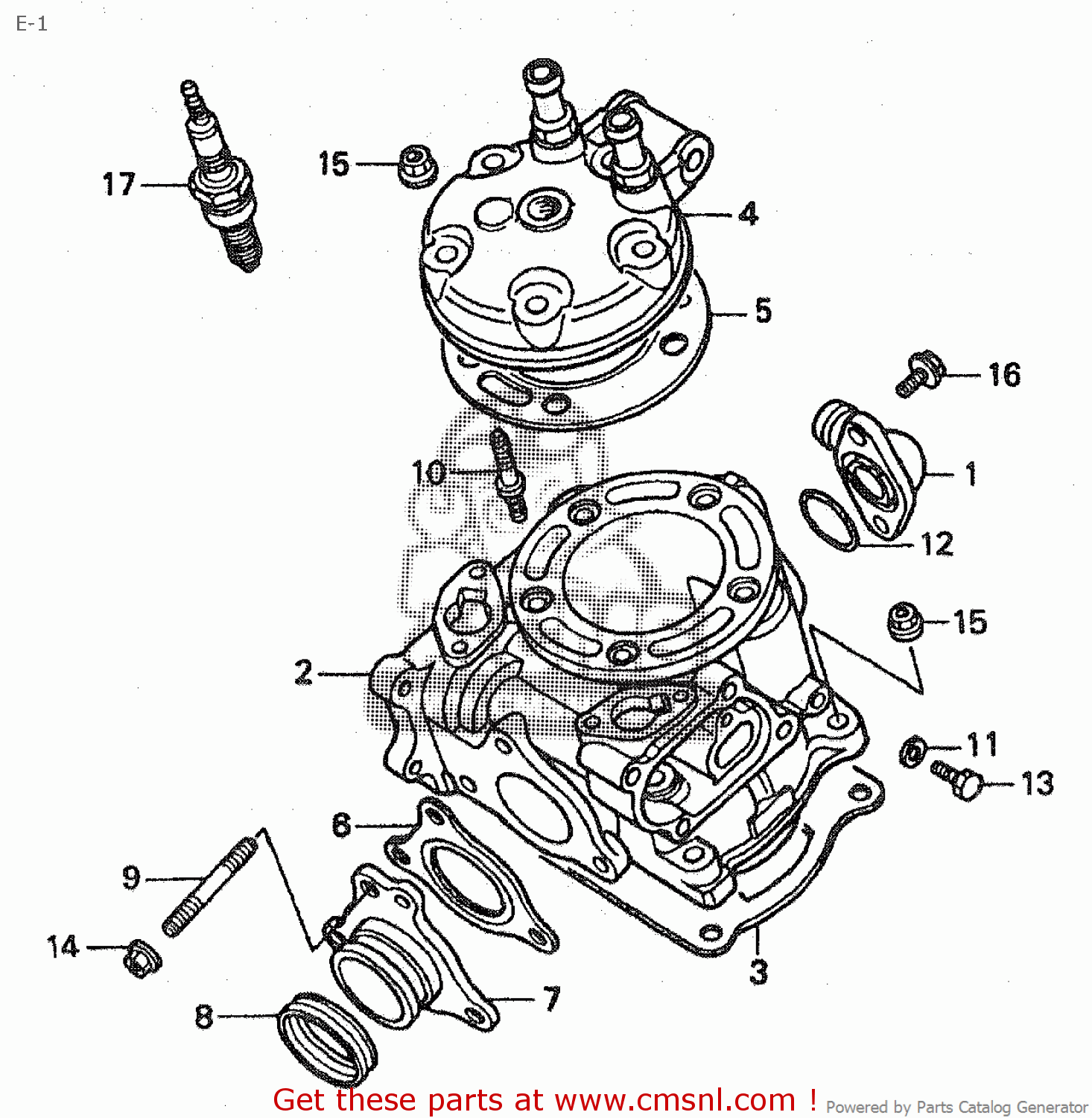 Honda CR125R 1998 (W) JAPAN JE01-192 E-1 - buy E-1 spares online