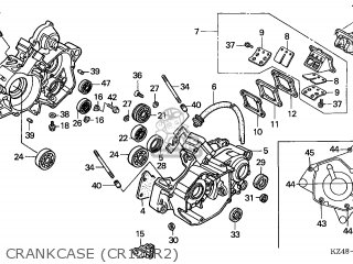 Honda CR125R 2002 (2) CANADA パーツリストと回路図