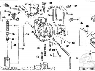 Honda CR125R 2007 (7) AUSTRALIA parts lists and schematics