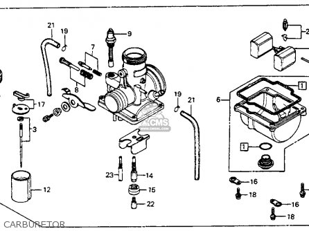 Honda CR125R ELSINORE 1983 (D) USA parts lists and schematics