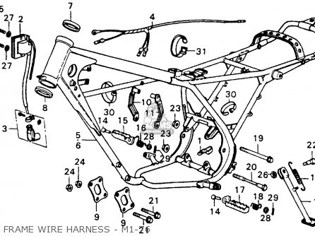 Honda CR250M ELSINORE 1975 M1 USA Parts Lists And Schematics