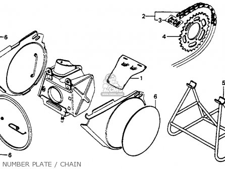 Honda CR250M ELSINORE 1975 M1 USA Parts Lists And Schematics