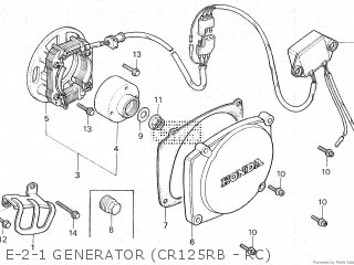 Honda Cr250r 1982 C Parts Lists And Schematics