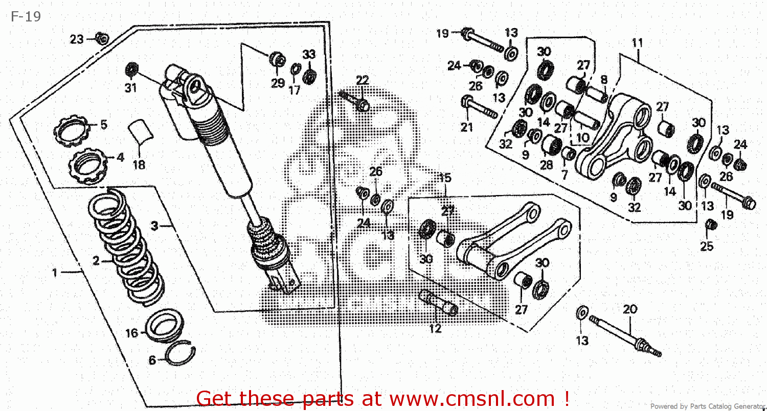 Honda Cr250r 01 1 Japan Me03 195 F 19 Buy F 19 Spares Online