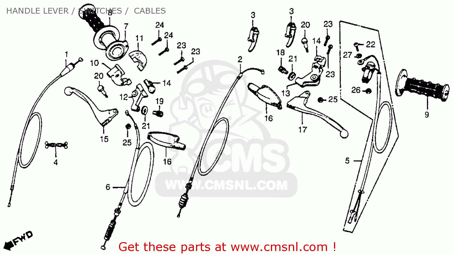 Honda CR250R ELSINORE 1978 USA parts lists and schematics