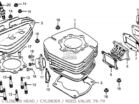 Honda CR250R ELSINORE 1979 (Z) USA parts lists and schematics