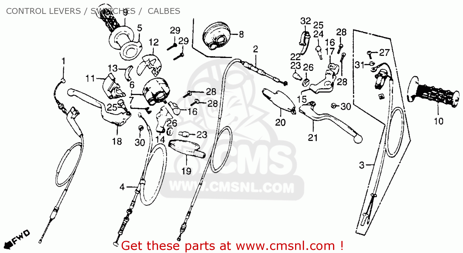 Honda CR250R ELSINORE 1982 (C) USA parts lists and schematics