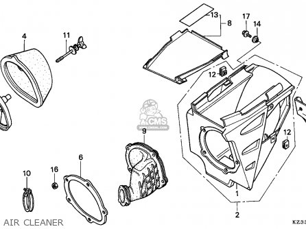 Honda CR250R ELSINORE 1993 (P) EUROPEAN DIRECT SALES parts lists and