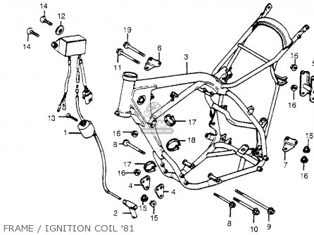 Honda CR450R ELSINORE 1981 (B) USA parts lists and schematics