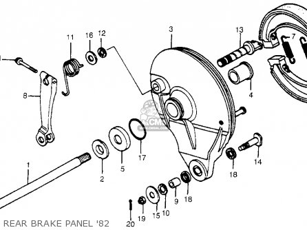 Honda CR480R 1982 (C) USA parts lists and schematics