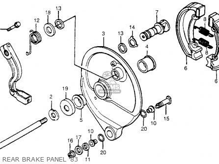 Honda CR480R 1983 (D) USA parts lists and schematics