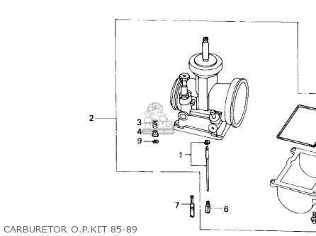 Honda CR500R 1985 (F) USA parts lists and schematics